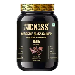 Kickass - Massive Mass Gainer - with Maltodextrin, Skimmed Milk Powder - for Supporting Weight Gain And Muscle Development icon