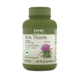 GNC Herbal Plus Milk Thistle | Removes Liver Toxins | Protects Liver Health | Detox Supplement for Men & Women | Promotes Proper Fat Digestion icon