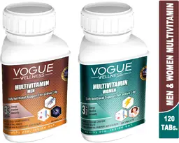 Vogue Wellness Multivitamin Tablets for Men and Women (Combo)