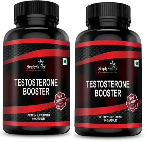 Simply Herbal Testosterone Booster Supplement Capsules for Men With Shilajit & Safed Musli Extract, Boost Muscles Growth & Energy, Increase Athletic ... Simply Herbal Testosterone Booster Supplement Capsules for Men With Shilajit & Safed Musli Extract, Boost Muscles Growth & Energy, Increase Athletic ...