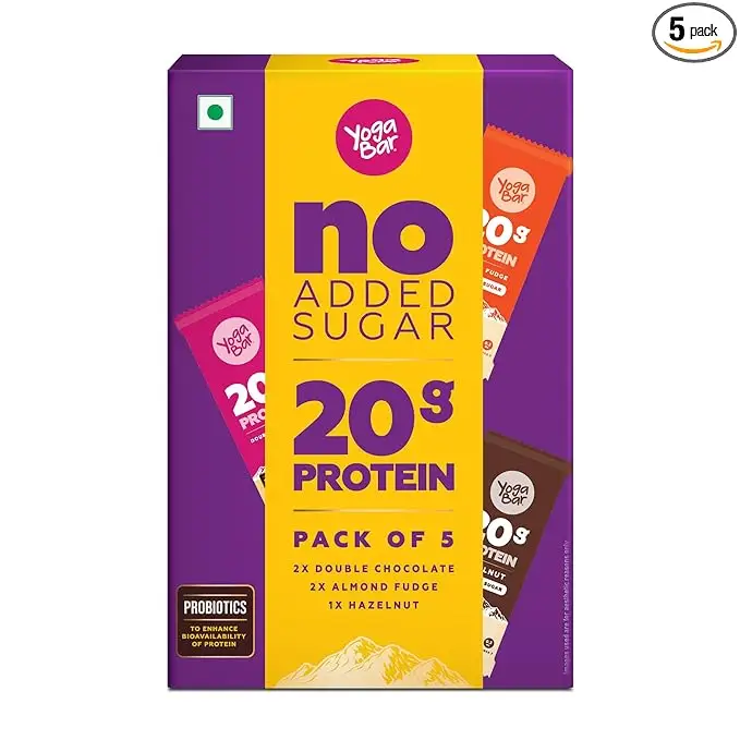Yogabar Protein Bars Variety Pack of 6