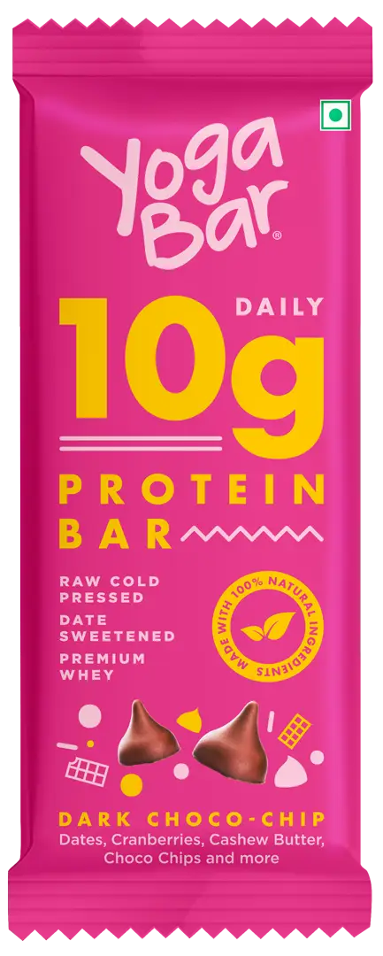 Buy Yogabar 10g Protein Bar with Dates, Protein Blend (Pack of 6) (Dark  Choco Chip)