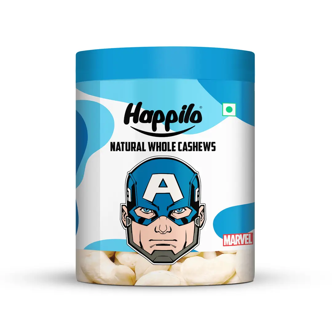 Happilo Marvel Natural Whole Cashews - 350 gm
