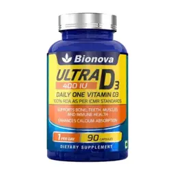 Bionova Ultra D3 Vitamin D3 400 I.U. for Bones, Teeth, Muscles and Immune Health icon