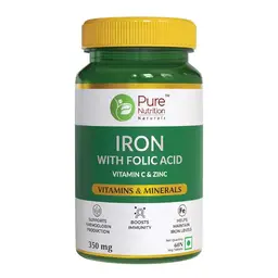 Pure Nutrition Iron l Iron tablets to support Haemoglobin formation & Iron Deficiency icon