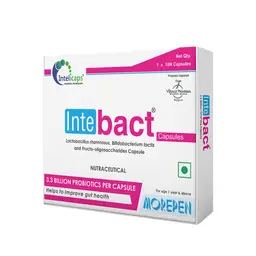 Dr. Morepen Intebact 3.3 BN CFU Probiotics Supplement for Digestive Health  icon