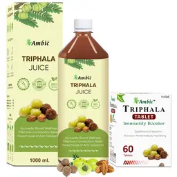 AMBIC Triphala Juice -1L with Constipation Relief Triphala 60 Tablets For Digestive Health Gastric Troubles icon