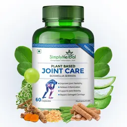 Simply Herbal - Plant Based Joint Care - with Moringa, Boswellia Serrata, Eucalyptus - for Strong Bones & Relives and Joint Pain     icon