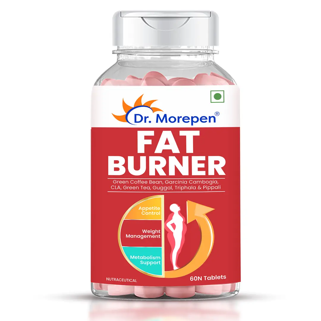 Dr. Morepen Fat Burner Tablets with Green Coffee, Garcinia Cambogia for Weight Mangement - Pack of 1 (60 count)