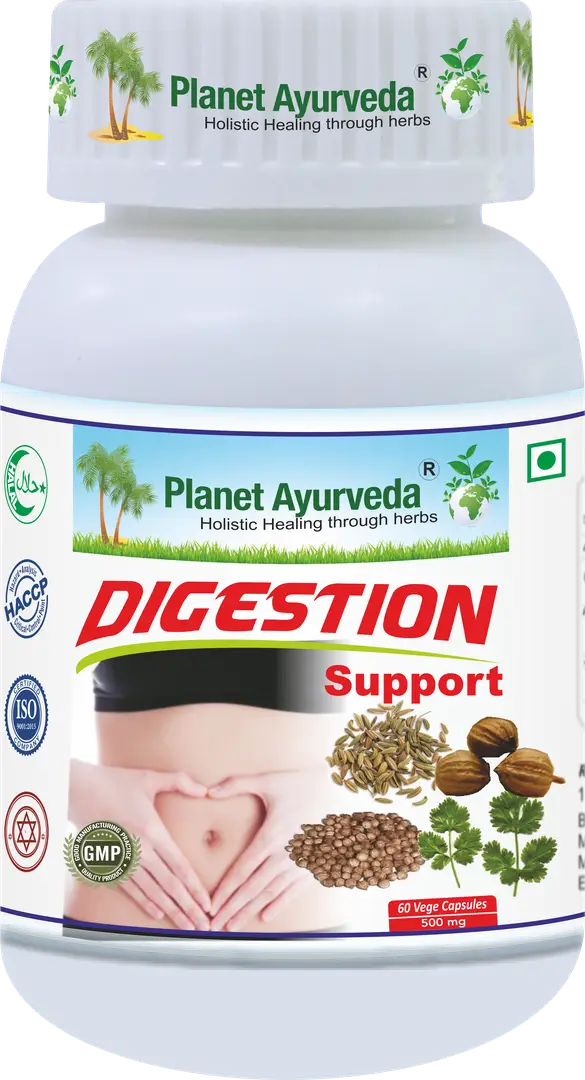 Planet Ayurveda Digestion Support for Healthy Digestion - Pack of 1 (60 Capsules)