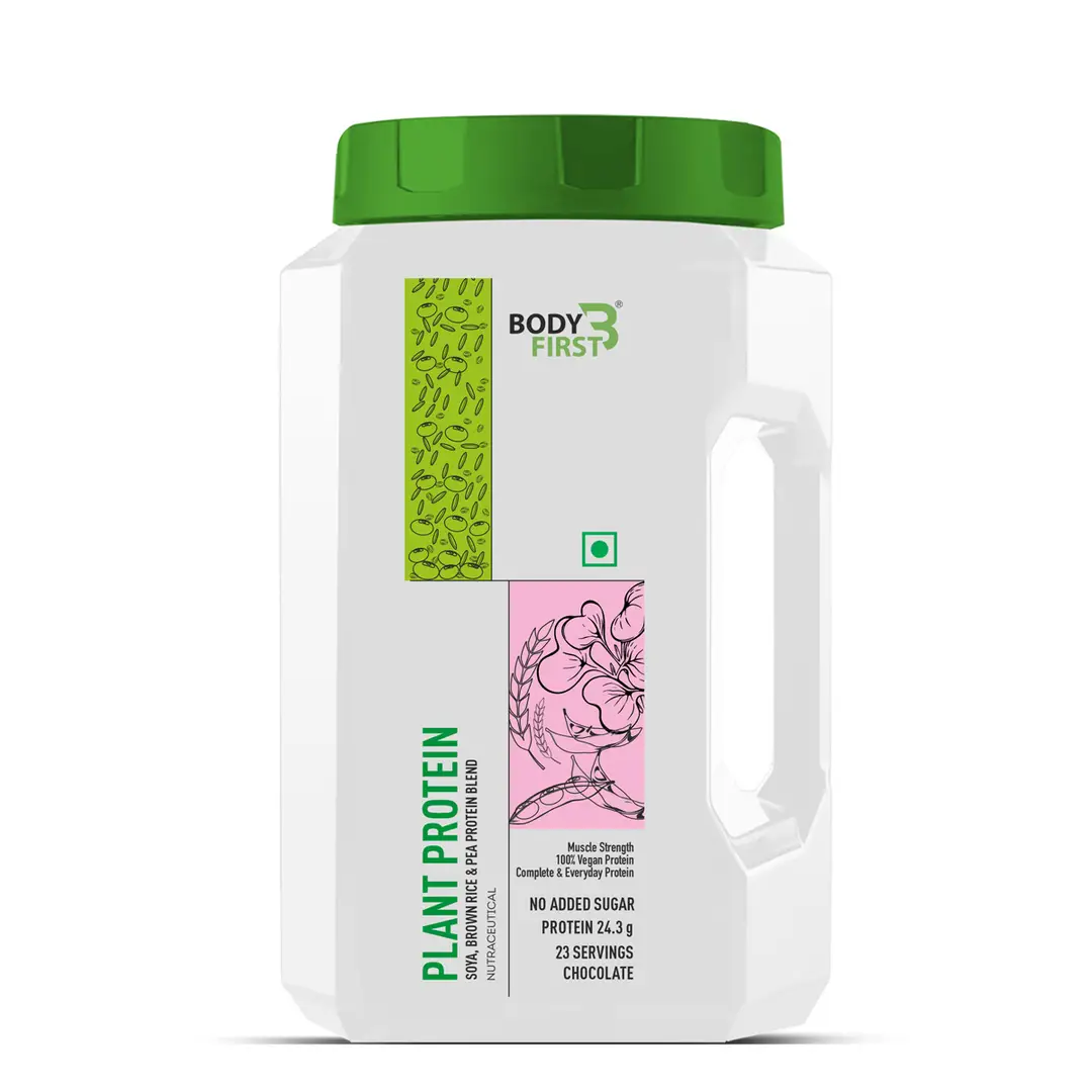 Bodyfirst Plant Protein, Chocolate - Muscle Strength - 805 gm
