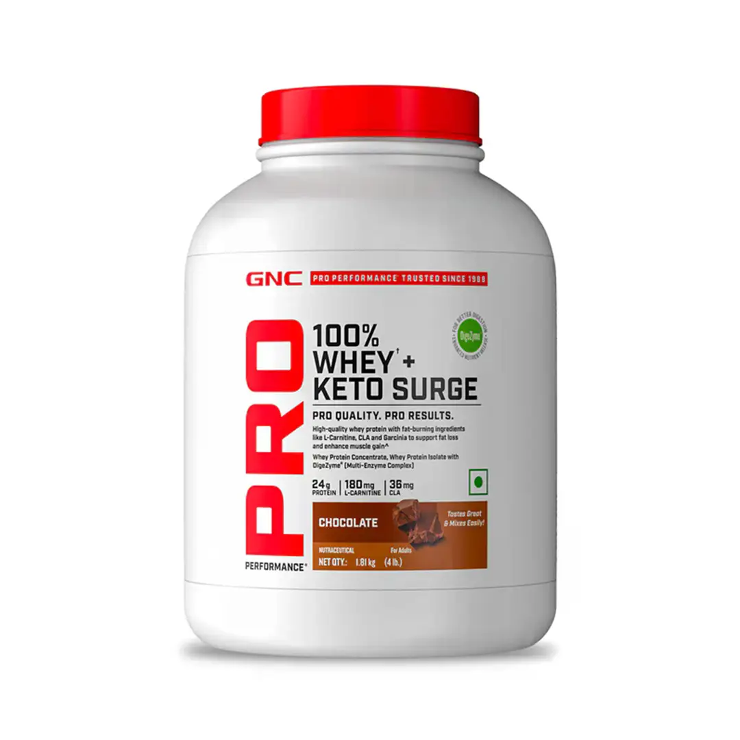 GNC Pro Performance 100% Whey Keto Surge Chocolate - 4lbs