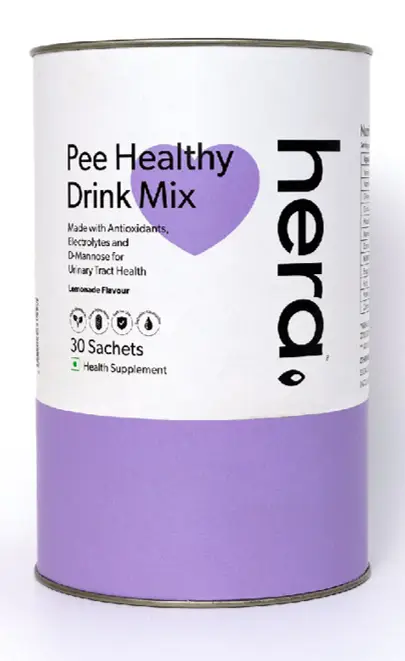 Hera - Pee Healthy Drink Mix for Urinary Tract Infections and Painful Urine - Pack of 1 (30 Sachet)