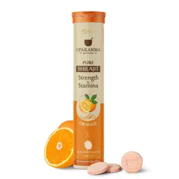 UPAKARMA - Ayurveda Pure Shilajit - Boost Performance and Stamina - Effervescent 20 Tablets