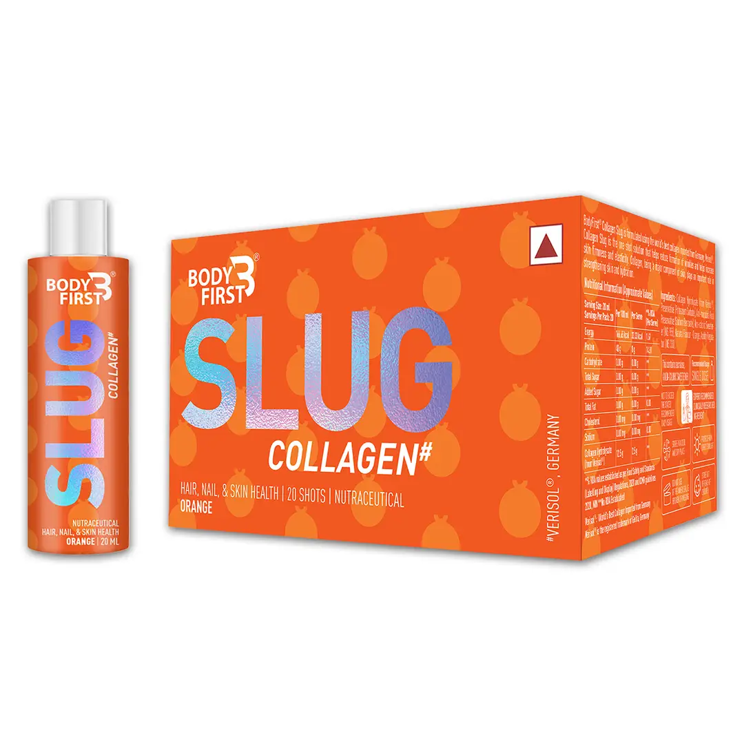 Bodyfirst Collagen Slug - Hair, Nail, & Skin Health - Orange (20 Shots)