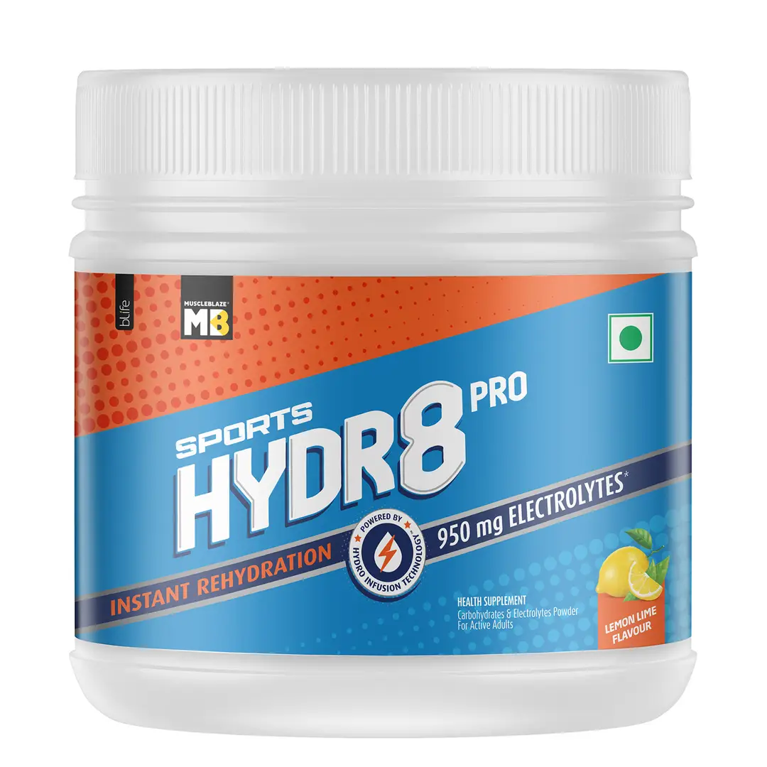 MuscleBlaze Sports Hydr8 PRO for Enhanced Energy Levels - Lemon Lime,300 gm