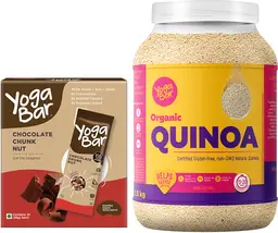 Yogabar - Chocolate Chunk Energy Bar (Pack Of 6) - Organic Quinoa 1.5kg icon