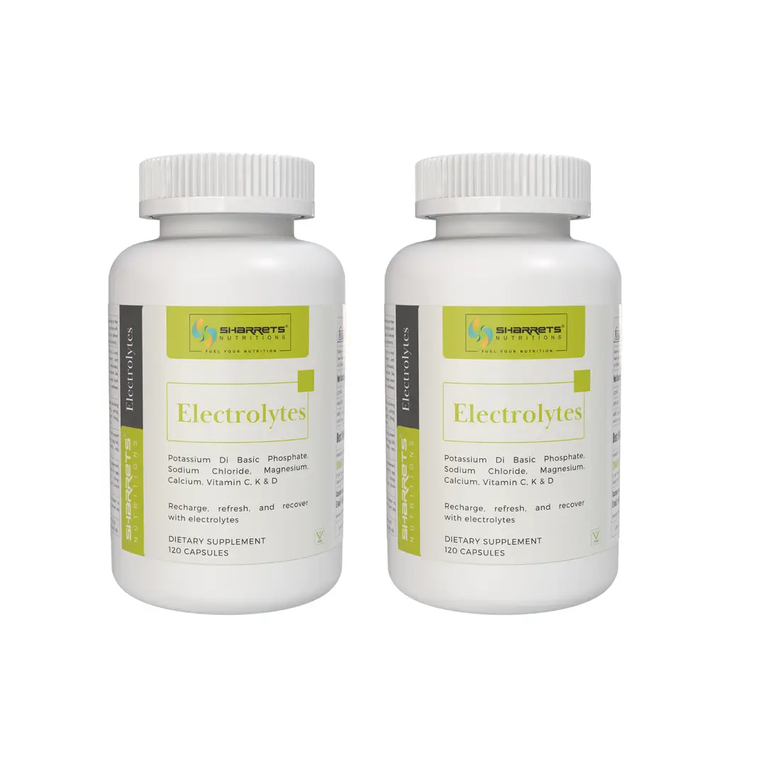 Sharrets Electrolytes Supplement for Rehydration - Pack of 2 (240 Capsules)