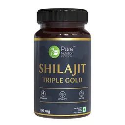 Pure Nutrition Shilajit Gold l Shilajit capsules for Men to give Strength, Stamina & Vigor  icon