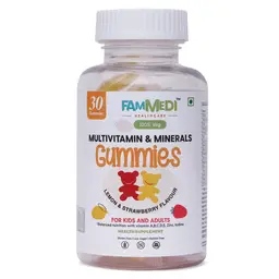 Fammedi - Multivitamin Gummies for Immunity, Energy, Clear Skin And Digestion - Lemon & Strawberry Flavour icon