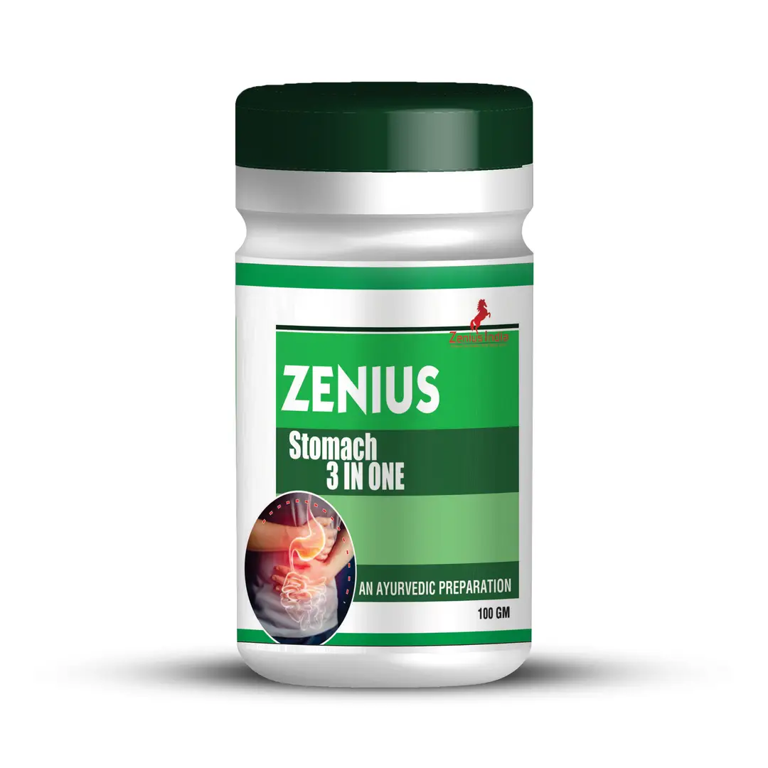 Zenius Stomach 3 IN ONE Powder with Amla, Harad for Constipation Relief - 100 gm
