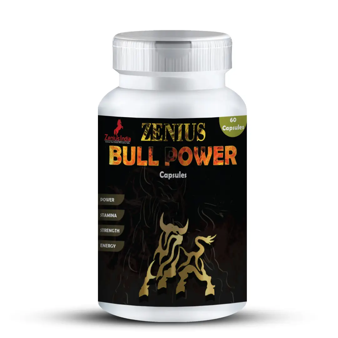 Zenius Bull Power for Men with Safed Musli for Stamina and Vigour Support - Pack of 1 (60 Capsules)