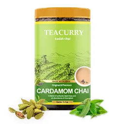 TEACURRY Cardamom Chai (100 Grams) - Elachi Chai for Immunity, Blood Pressure, Digestion