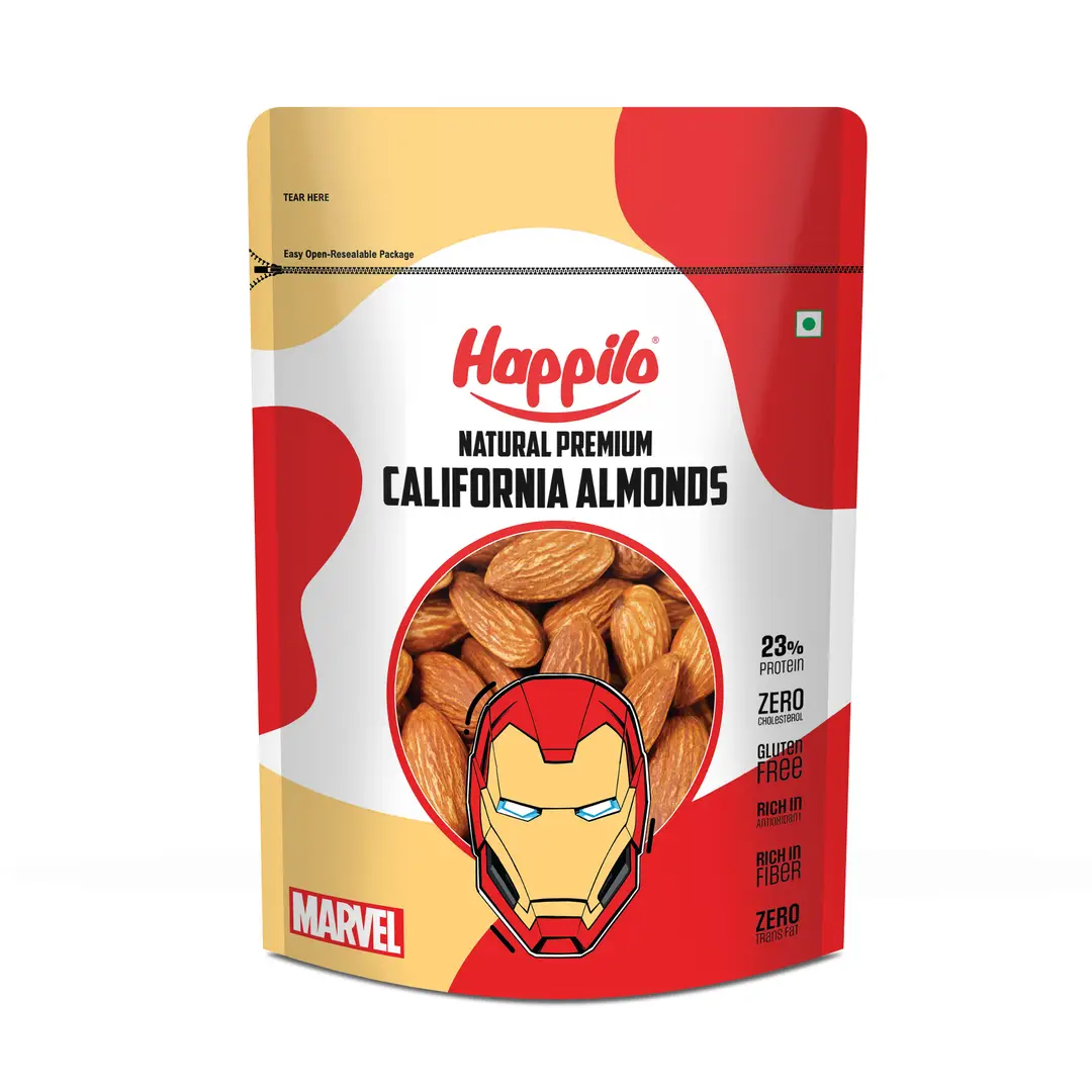 Happilo Marvel California Natural Almonds - 500 gm