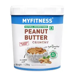MyFitness -  Unsweetened Natural Peanut Butter - with 25g Protein, Nut Butter Spread - for Maintain Good Cholesterol, Blood Sugar, and Blood Pressure icon