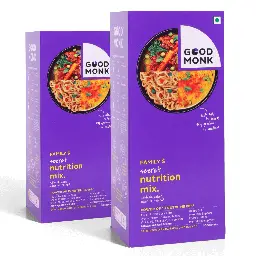 Good Monk Multivitamin, Probiotic & Fibre Mix with Vitamin B12, C, D, Iron, Zinc, 1.3 Bn Probiotics for Improving Immunity, Gut Health, Energy. 