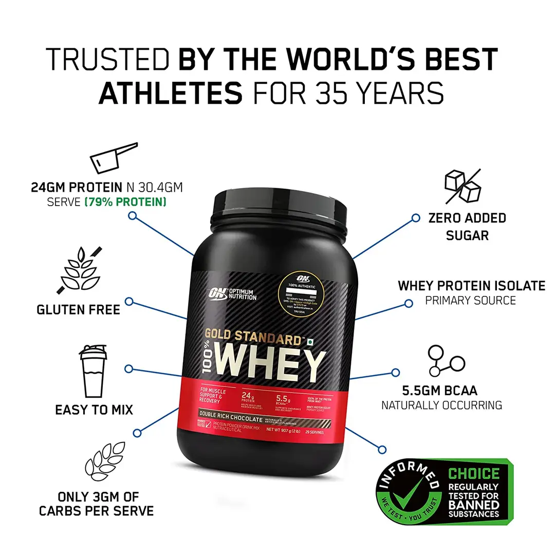 Buy Optimum Nutrition (ON) Gold Standard 100% Whey Protein Powder