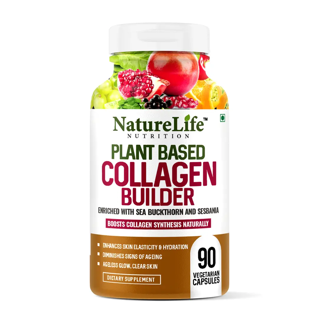 Nature Life Nutrition - Plant Based Collagen Builder Capsules - Pack of 1 (90 Capsules)