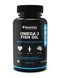 NutritJet -  Omega 3 Fish Oil 1000mg High Strength with 550 mg EPA and 350 mg DHA |  60 Capsule | icon