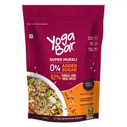 Yogabar - No Added Sugar Muesli - with Rolled Oats, Brown rice flakes, Dried Fruit - for Weight Loss Support icon