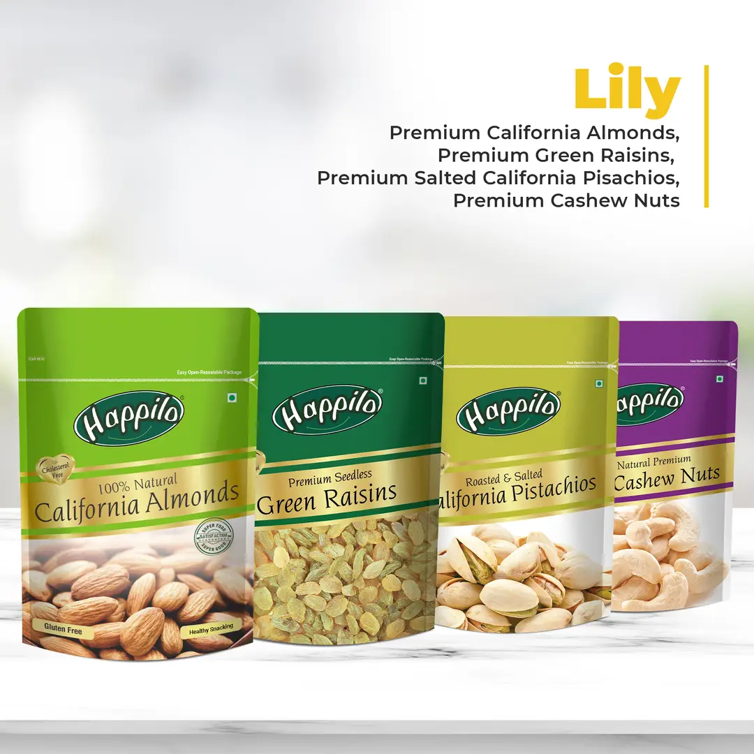 Happilo Dry Fruit Celebrations Gift Box - Lily,500g