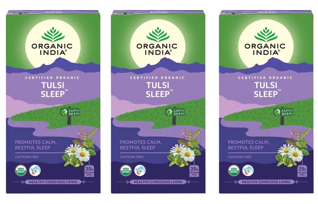 Organic India - Tulsi Sleep - Pack of 3 (75 Tea Bags)