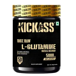 Kickass L-Glutamine: Post Workout Recovery 100% Raw, Pure, Ultra Micronized, Vegan, Glutamine 5000mg icon