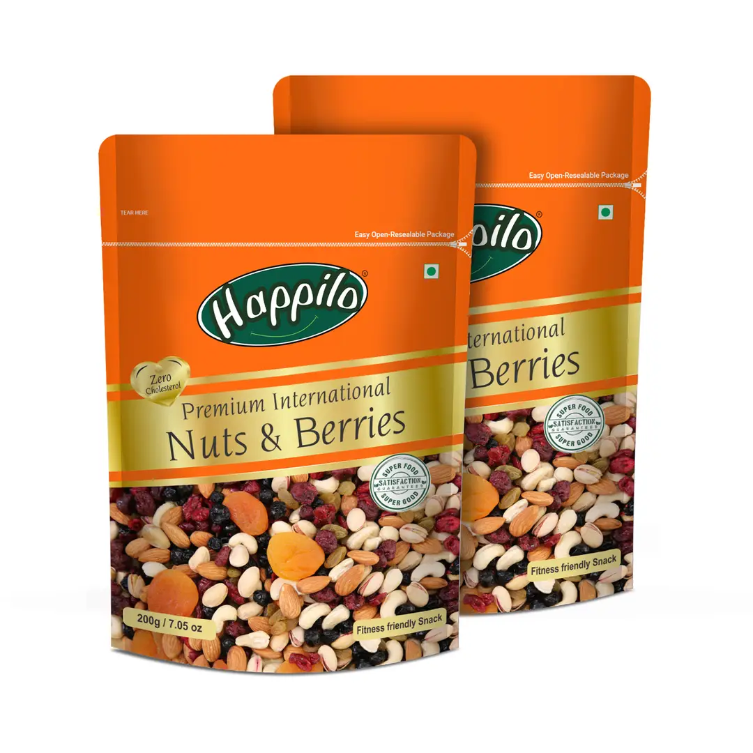 Happilo Premium International Nuts and Berries - Pack of 2 (400 gm)