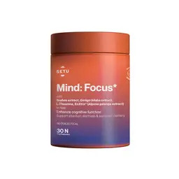 Setu Mind: Focus Capsules | Brahmi, Ginkgo biloba, Ashwagandha and L-Theanine | Helps Improve Focus, Alertness icon