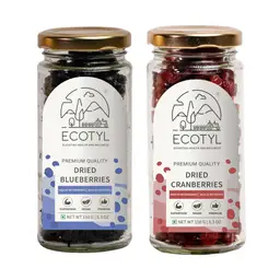Ecotyl Dried Blueberries & Dried Cranberries Dried Fruits for Healthy Snacking (Combo) icon