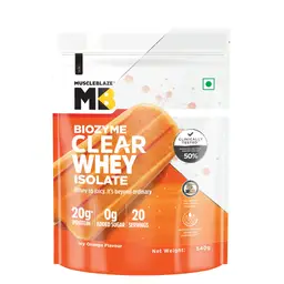 MuscleBlaze Biozyme Clear Whey Protein Isolate for Muscle Recovery and Rebuilding