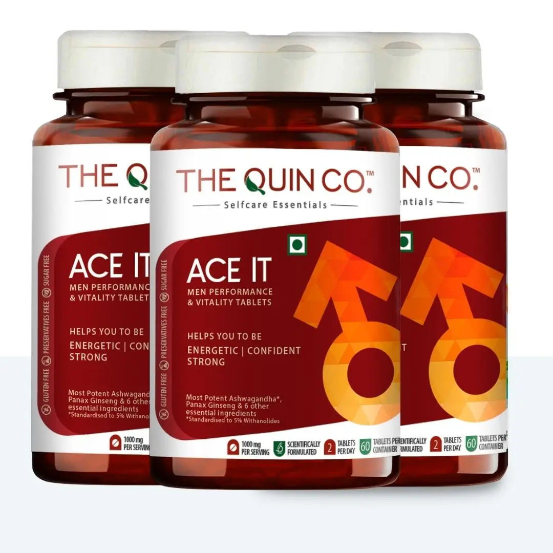 The Quin Co. - Ace It for performance and vitality - Pack of 3 (180 Tablets)