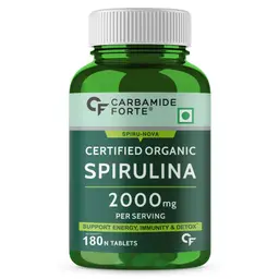 Carbamide Forte - 100% Organic Spirulina Tablets 2000mg Per Serving - 180 Tablets icon