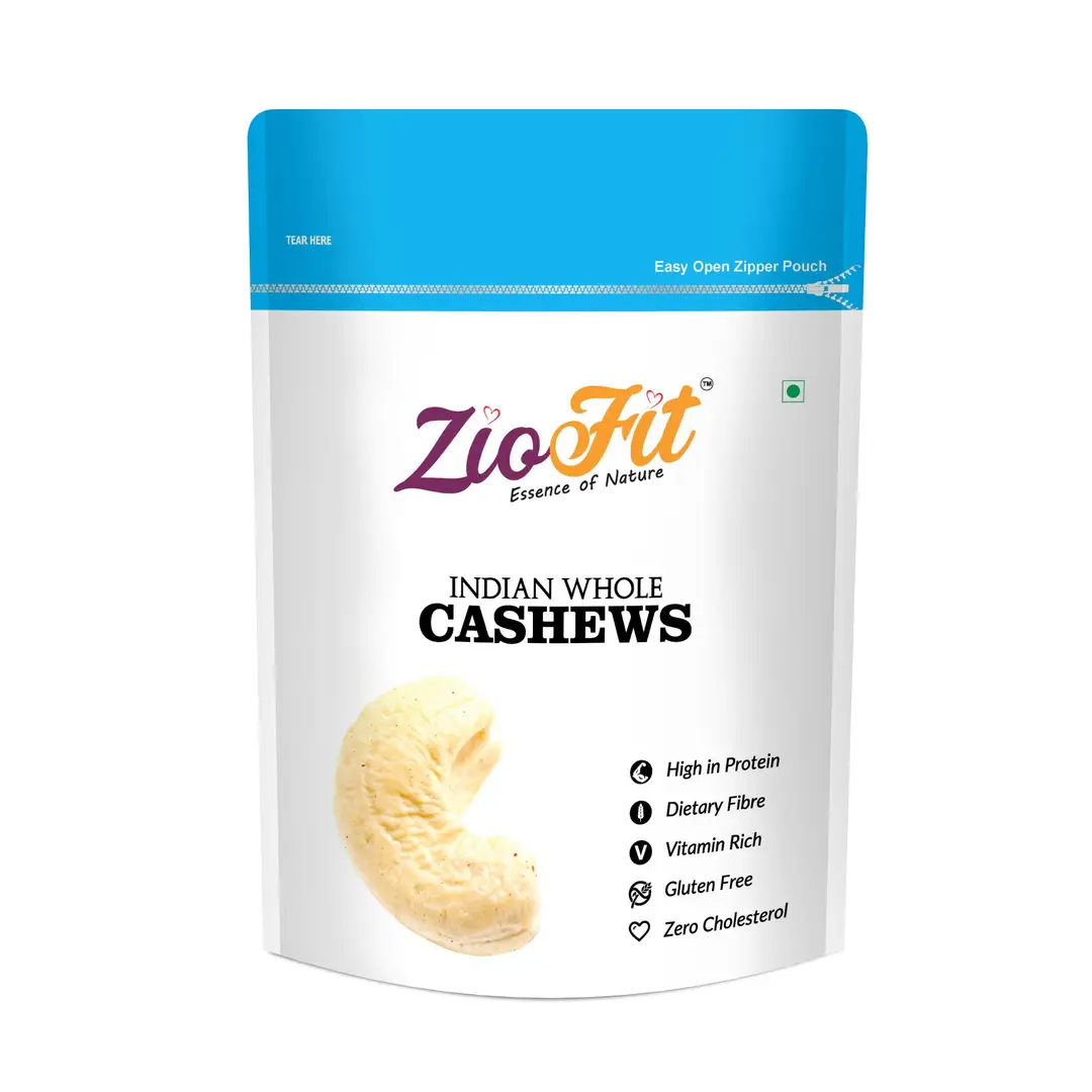 Ziofit Indian Whole Cashewnuts   - Pack of 2 (200 gm)