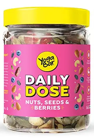 Yogabar Daily Dose Dry Fruit Nuts, Seeds & Berries Organic Mix