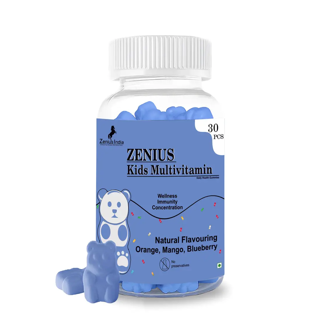 Zenius Kids Multivitamin for Nutritional Growth and Health Support - Pack of 1 (30 Gummies)
