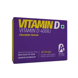 BonAyu Vitamin D3 Mouth Dissolving Strips 400 IU - Chocolate Flavour icon