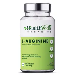 Health Veda Organics L Arginine 1000 mg with Chromium Picolinate for Muscle Growth, Stamina, Recovery, Immune Booster and Energy icon