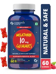 Carbamide Forte - Melatonin Gummies 10mg for Better Sleep | Sleep Supplement - 60 Veg Gummies icon