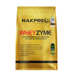 Nakpro WheyZyme Whey Protein Isolate & Concentrate for Muscle Growth and Lean Muscle Mass